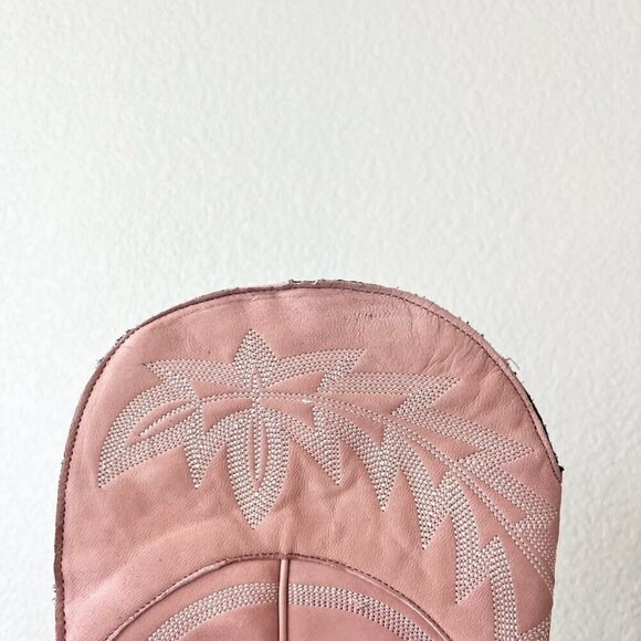 Lane LEXINGTON Over the Knee Womens Cowboy Boots 5 Pink Western Cowgirl Lace up - Picture 16 of 16